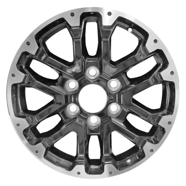Replace® - 18 x 7.5 6 Double-Spoke Black Alloy Factory Wheel (Remanufactured)