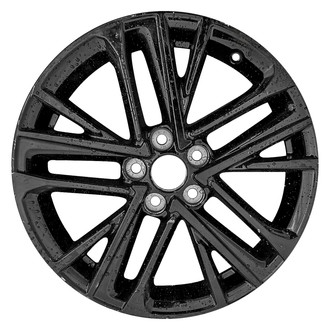 Replace® - 5-Spoke All Painted Gloss Black 18x8 Alloy Factory Wheel - Replica