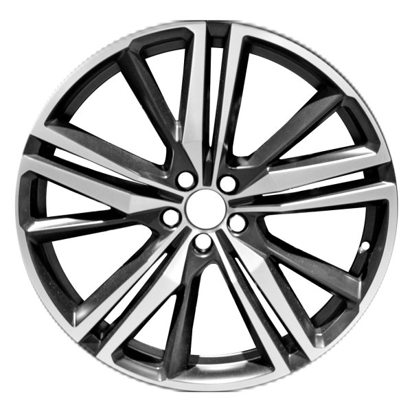 Replace® - 21 x 8.5 15-Spoke Machined and Black Alloy Factory Wheel (Factory Take Off)
