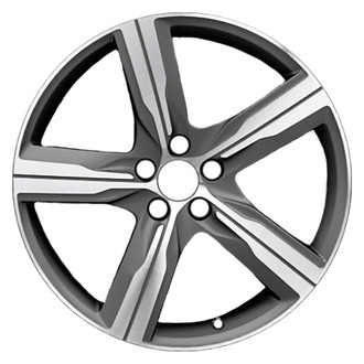 Replace® - 5-Spoke Machined Black Matte 19x8.5 Alloy Factory Wheel - Remanufactured