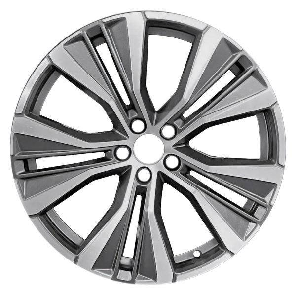 Replace® - 20 x 8 10-Spoke Machined Dark Charcoal Metallic Alloy Factory Wheel (Remanufactured)