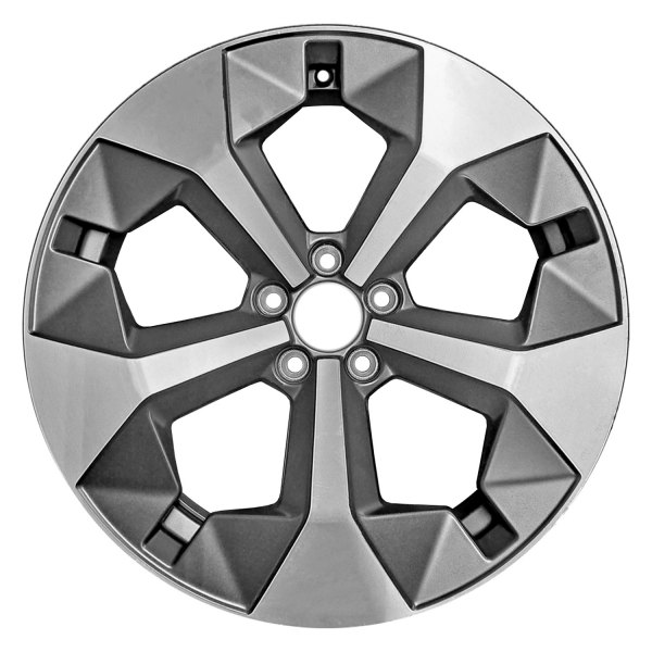 Replace® - 19 x 7.5 5-Spoke Machined Medium Metallic Charcoal Satin Alloy Factory Wheel (Remanufactured)