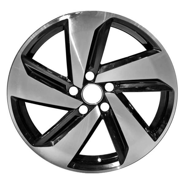 Replace® - 18 x 7.5 5 Turbine-Spoke Black with Machined Accents Alloy Factory Wheel (Factory Take Off)