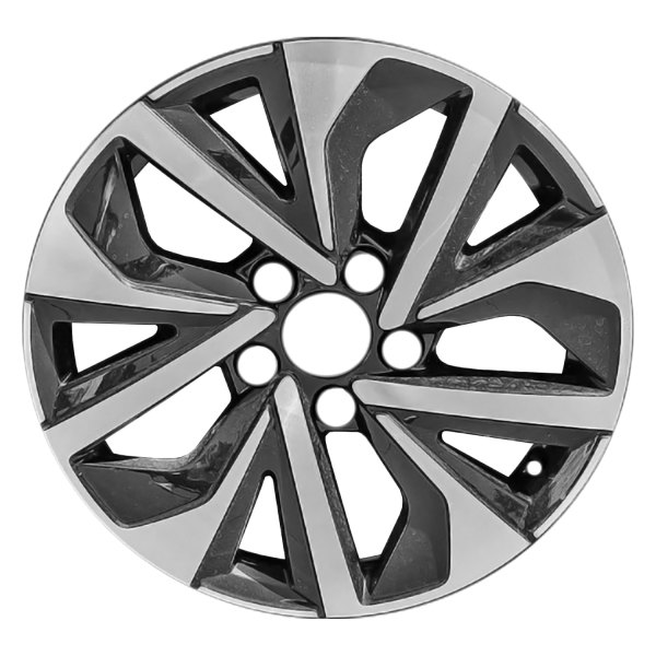 Replace® - 16 x 6.5 10-Spoke Machined Gloss Black Alloy Factory Wheel (Remanufactured)