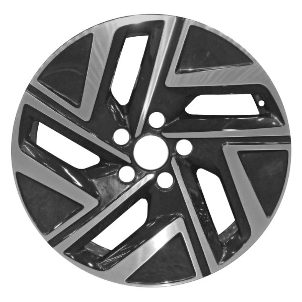 Replace® - 17 x 7 5-Spoke Machined Gloss Black Alloy Factory Wheel (Remanufactured)