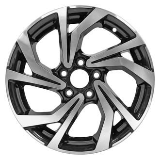 Replace® - 5 Split-Spoke Machined Gloss Black 18x7.5 Alloy Factory Wheel - Remanufactured