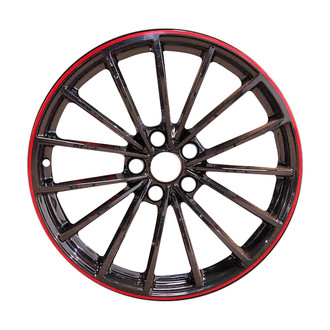 Replace® - 15 I-Spoke All Painted Gloss Black With Red Lip 19x8 Alloy Factory Wheel - Remanufactured