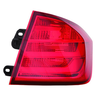 Replace® - Passenger Side Outer Replacement Tail Light Lens and Housing (CAPA Certified)