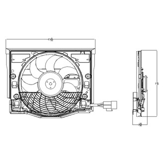 Replace® - Radiator Fan Assembly