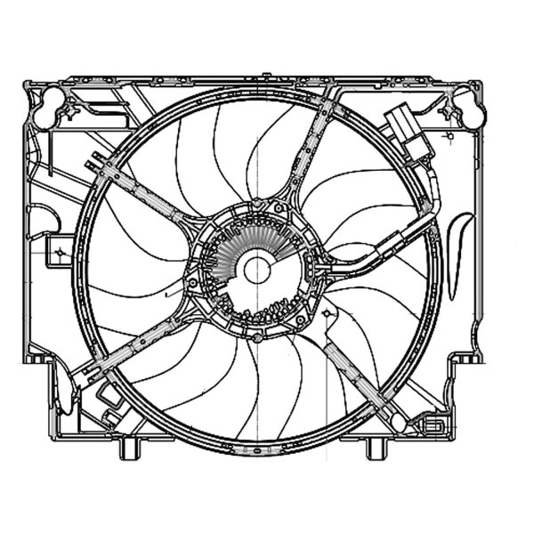 Replace® BM3115111 Engine Cooling Fan Assembly