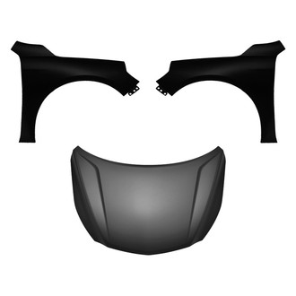 Replace® - 3-Piece (Hood Panel, Front Driver and Passenger Side Fender) (Platinum Plus)