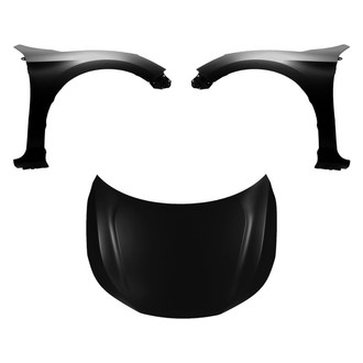 Replace® - 3-Piece (Hood Panel, Front Driver and Passenger Side Fender) (Platinum Plus)