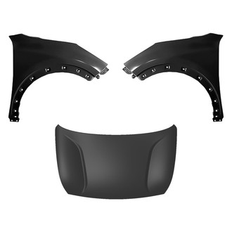 Replace® - 3-Piece (Hood Panel, Front Driver and Passenger Side Fender) (CAPA Certified)