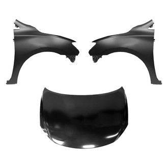Replace® - 3-Piece (Hood Panel, Front Driver and Passenger Side Fender) (Platinum Plus)