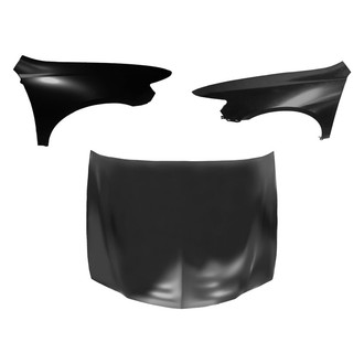 Replace® - 3-Piece (Hood Panel, Front Driver and Passenger Side Fender) (CAPA Certified)