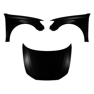 Replace® - 3-Piece (Hood Panel, Front Driver and Passenger Side Fender) (CAPA Certified)