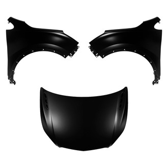 Replace® - 3-Piece (Hood Panel, Front Driver and Passenger Side Fender) (CAPA Certified)