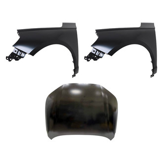 Replace® - 3-Piece (Hood Panel, Front Driver and Passenger Side Fender) (CAPA Certified)
