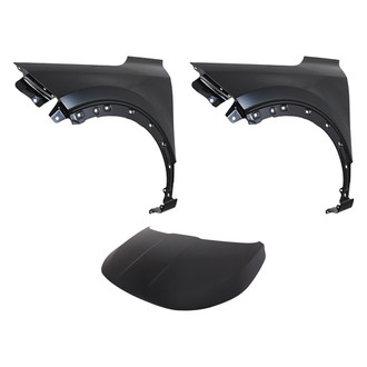 Replace® - 3-Piece (Hood Panel, Front Driver and Passenger Side Fender) (CAPA Certified)
