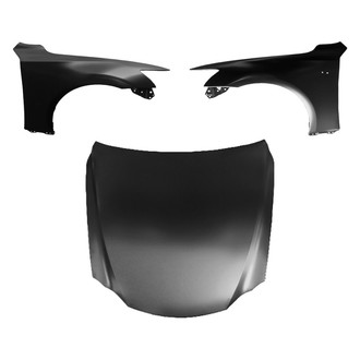 Replace® - 3-Piece (Hood Panel, Front Driver and Passenger Side Fender) (CAPA Certified)
