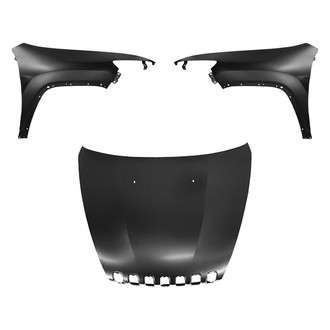 Replace® - 3-Piece (Hood Panel, Front Driver and Passenger Side Fender) (Platinum Plus)