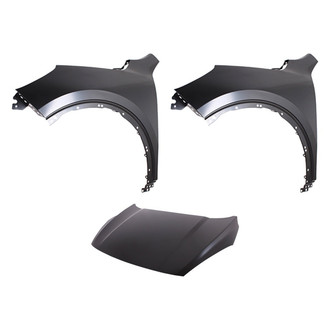 Replace® - 3-Piece (Hood Panel, Front Driver and Passenger Side Fender) (Platinum Plus)