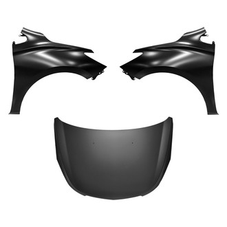Replace® - 3-Piece (Hood Panel, Front Driver and Passenger Side Fender) (Platinum Plus)