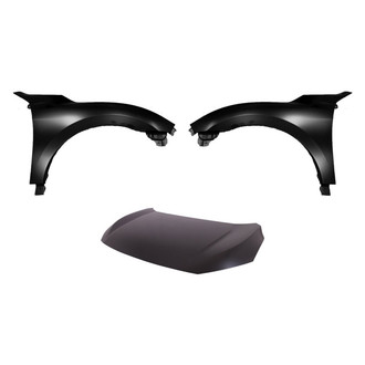 Replace® - 3-Piece (Hood Panel, Front Driver and Passenger Side Fender) (Platinum Plus)