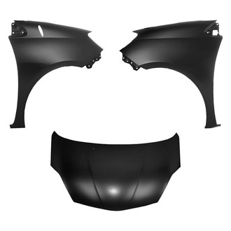 Replace® - 3-Piece (Hood Panel, Front Driver and Passenger Side Fender) (Platinum Plus)