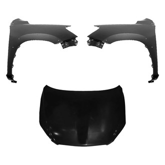 Replace® - 3-Piece (Hood Panel, Front Driver and Passenger Side Fender) (Platinum Plus)
