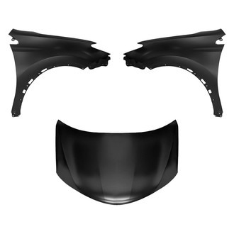 Replace® - 3-Piece (Hood Panel, Front Driver and Passenger Side Fender) (Platinum Plus)