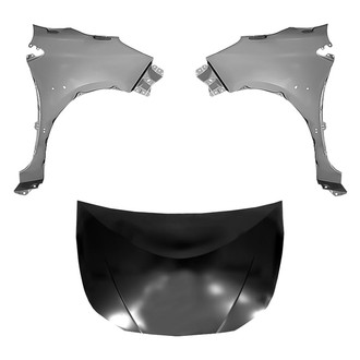 Replace® - 3-Piece (Hood Panel, Front Driver and Passenger Side Fender) (Standard Line)