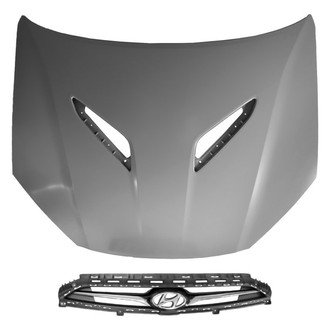 Replace® - 2-Piece (Hood Panel, Grille) (Brand New OE)