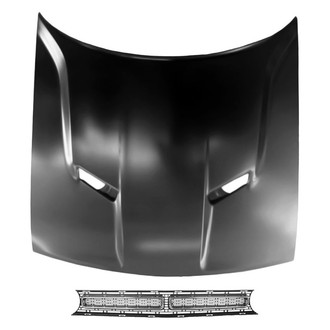 Replace® - 2-Piece (Hood Panel, Grille) (CAPA Certified)