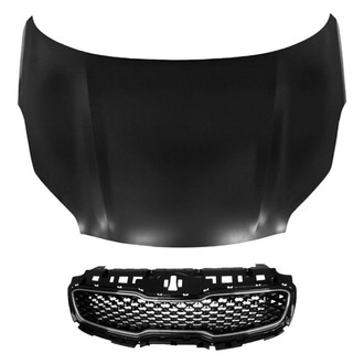Replace® - 2-Piece (Hood Panel, Grille) (CAPA Certified)