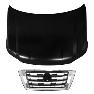 Replace® - 2-Piece (Hood Panel, Grille) (CAPA Certified)