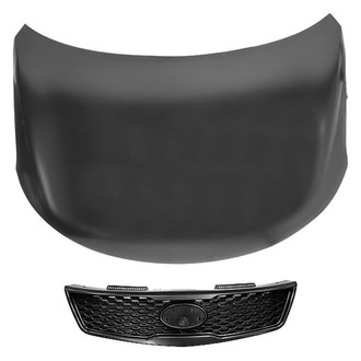 Replace® - 2-Piece (Hood Panel, Grille) (Brand New OE)