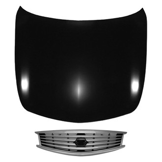 Replace® BNDL-208834 - 2-Piece (Hood Panel, Grille) (Brand New OE)