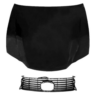 Replace® - 2-Piece (Hood Panel, Grille) (Brand New OE)
