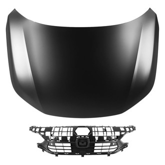 Replace® - 2-Piece (Hood Panel, Grille) (CAPA Certified)