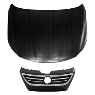 Replace® BNDL-208895 - 2-Piece (Hood Panel, Grille) (Standard Line)