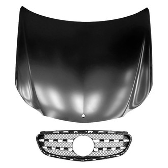 Replace® - 2-Piece (Hood Panel, Grille) (CAPA Certified)