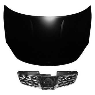 Replace® BNDL-208914 - 2-Piece (Hood Panel, Grille) (Brand New OE)