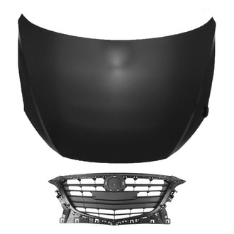Replace® - 2-Piece (Hood Panel, Grille)