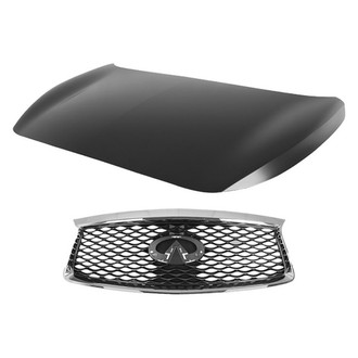 Replace® - 2-Piece (Hood Panel, Grille)