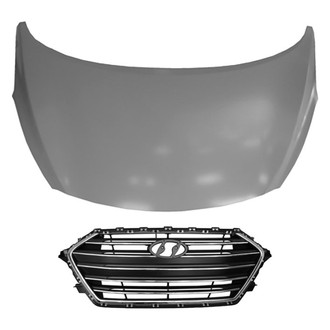 Replace® - 2-Piece (Hood Panel, Grille) (Brand New OE)