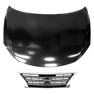 Replace® - 2-Piece (Hood Panel, Grille) (Brand New OE)