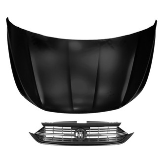 Replace® - 2-Piece (Hood Panel, Grille) (CAPA Certified)