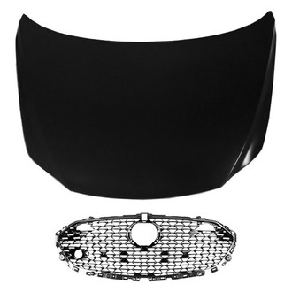 Replace® - 2-Piece (Hood Panel, Grille) (CAPA Certified)