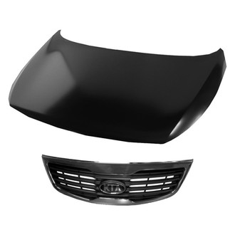 Replace® - 2-Piece (Hood Panel, Grille) (Brand New OE)